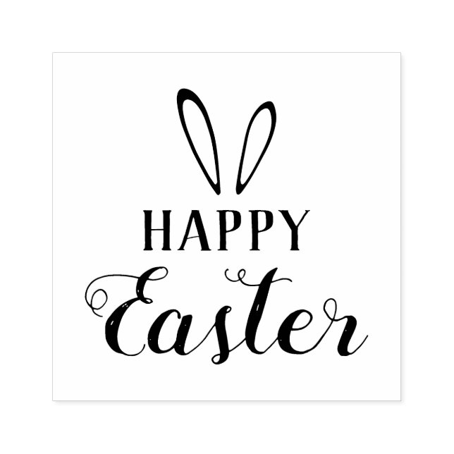 Borracha Carimbo de Páscoa DIY. Feliz Páscoa. (Impressão)