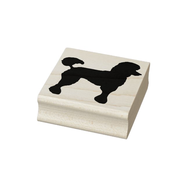 Borracha carimbo de poodle silhoule (Carimbo)