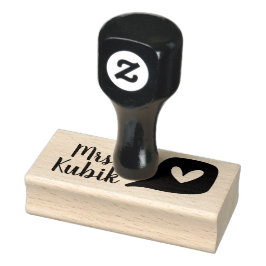 Borracha Carimbo de Professor Amor Personalizado
