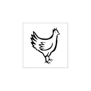 Borracha Carimbo de Refeição de Galinha Estilo Russo de A