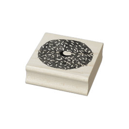 Borracha Carimbo de Rosquinha de coco de chocolate Carimbo