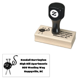 Borracha Carimbo de Tinta do Endereço de Retorno do Fio de 