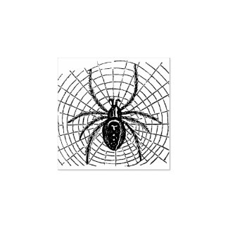 Borracha Carimbo Grande de Aranha Negra