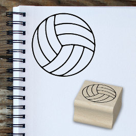 Borracha Carimbo Mini Volei Simples para Fãs de Esportes