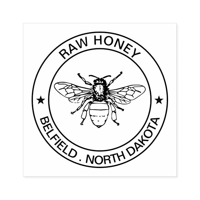 Borracha Carimbo personalizado de logotipo comercial - Abel (Impressão)