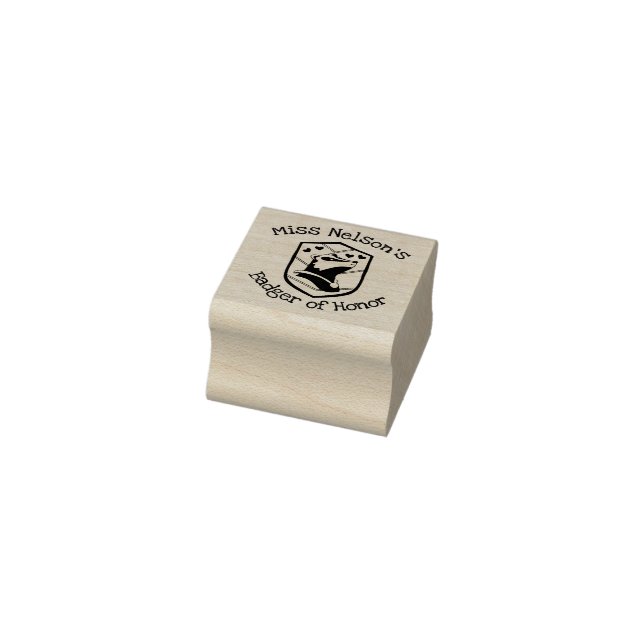 Borracha Carimbo Personalizado de "Texugo de Honra" (Carimbo)