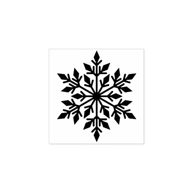 Borracha Carimbo Rubbir Floco de Neve (Impressão)