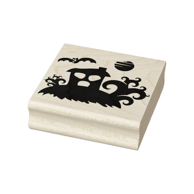 Borracha Casa assombrada 2 carimbo de arte silhueta (Carimbo)