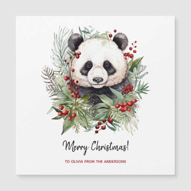 Borracha de Panda Cuta Borrar Botânica de Natal Ru (Frente)