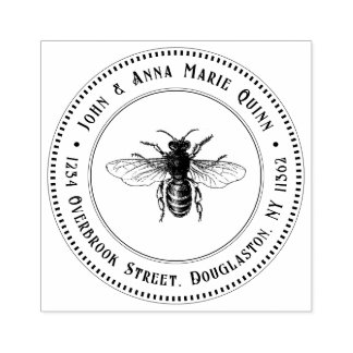 Borracha Endereço de Devolução Carimbo Vintage Queen Honeyb