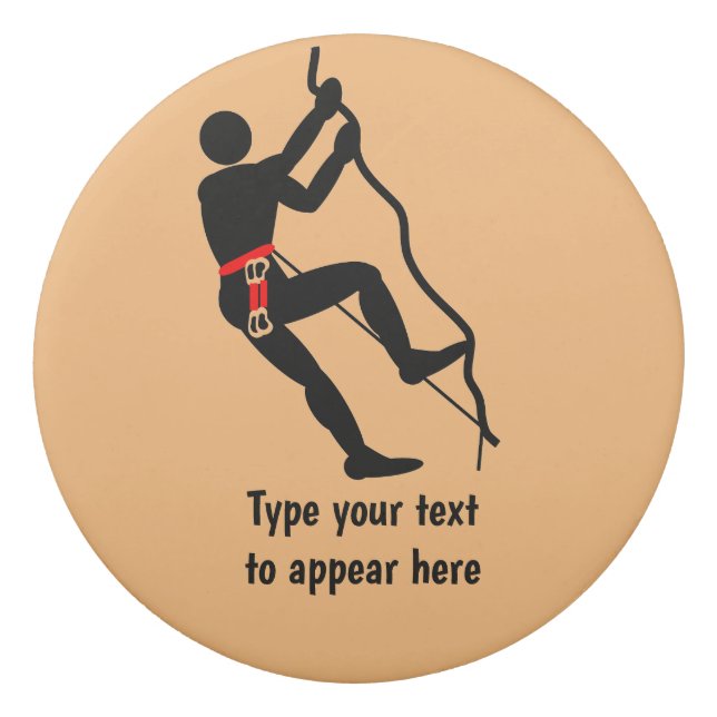 Borracha Escala de Rock - personalize o texto sobre montanh (Frente)