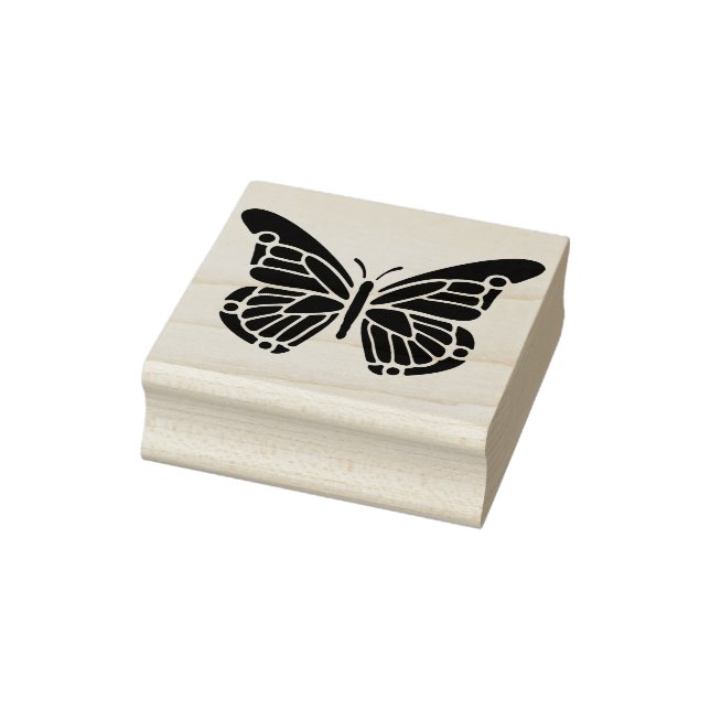 Borracha estêncil-borboleta-silhueta carimbo de arte (Carimbo)