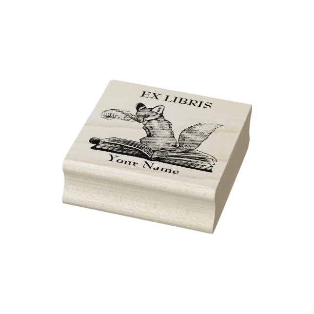 Borracha Ex Libris, Carimbo de Livro da Raposa (Carimbo)