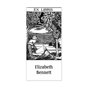 Borracha Ex Libris Vintage Carimbo de Livro