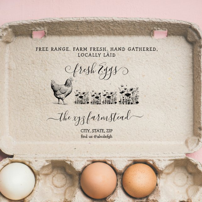 Borracha Farmhouse Manuscrito Carimbo de Ovo (Criador carregado)