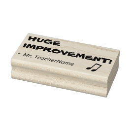 Borracha "GRANDE MELHORIA!" + Nome do Professor Carimbo de 