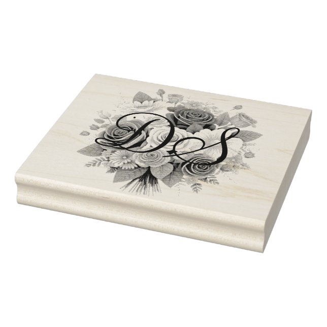 Borracha Iniciais personalizados e carimbo de imagem (Carimbo)