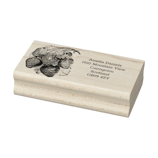 Borracha Luscious Summer Strawberry Endereço Carimbo de Bor (Carimbo)