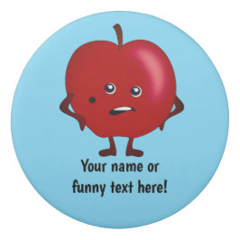 Borracha Má Apple Toon Character - seu slogan divertido nas