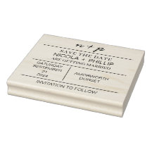 Minimalista Salvar O Carimbo De Casamento De Data 