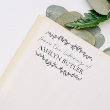 Na Biblioteca Do Nome Personalizado Carimbo De Mad