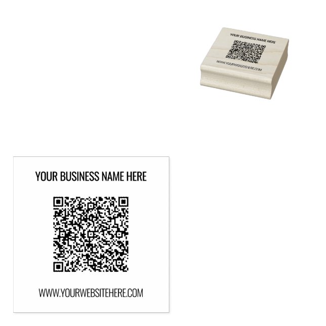 Borracha Nome de código QR personalizado Carimbo de borrach (Carimbado)