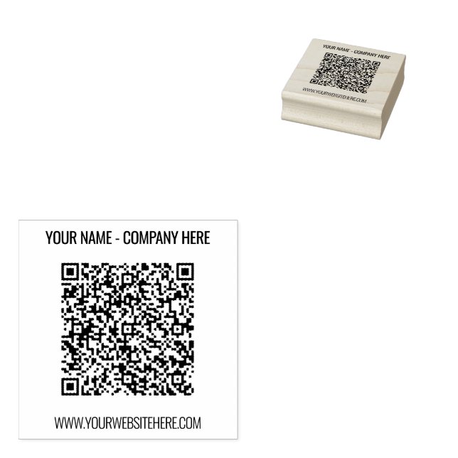 Borracha Nome de código QR personalizado Carimbo de borrach (Carimbado)