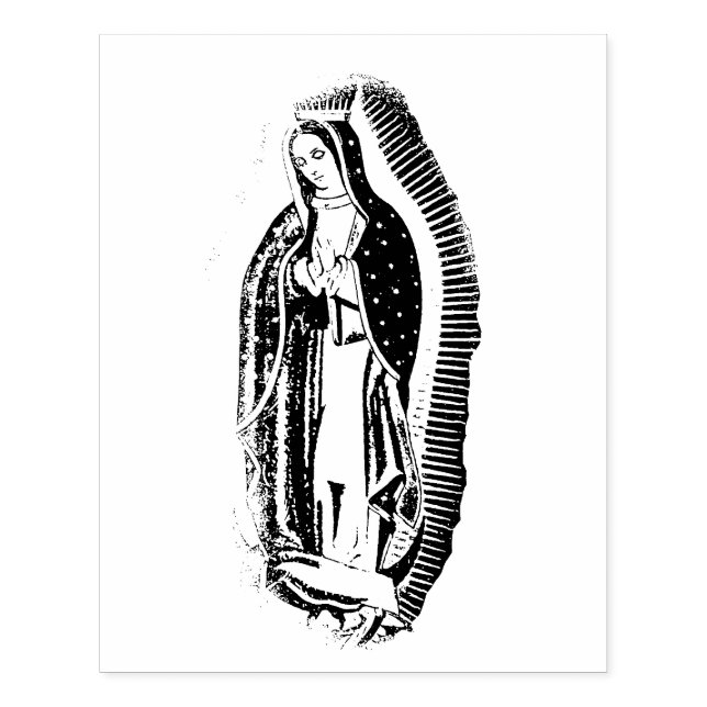 Borracha Nossa Senhora de Guadalupe Carimbo (Impressão)