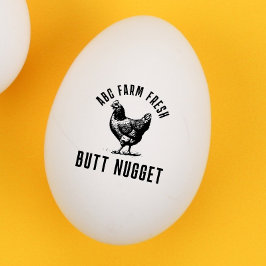 Borracha Nugget de bunda personalizado carimbo engraçado de