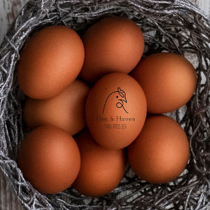Borracha Ovos de fazenda da família personalizados Carimbo