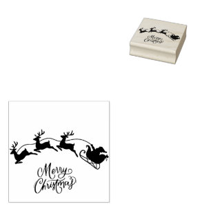 Borracha Papais noeis no Carimbo de Natal Feliz