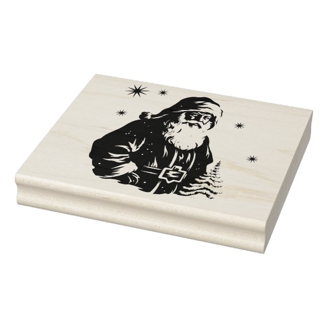 Borracha Papais noeis Sleigh Feliz Carimbo de Natal (Carimbo)