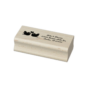 Borracha Pássaros do amor que Wedding o carimbo de borrach