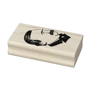 Borracha Presidente Grover Cleveland 1,5" x carimbo de 3"