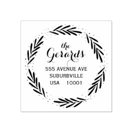 Borracha Ramificações de Fio Círculo Carimbo Personalizado