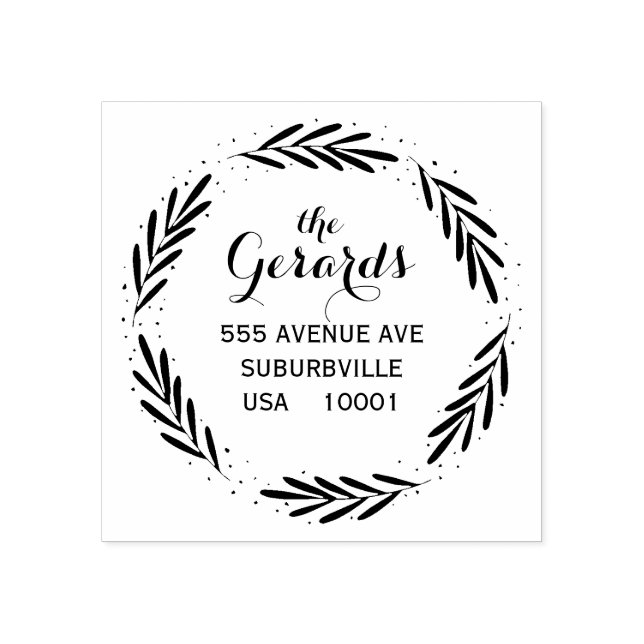 Borracha Ramificações de Fio Círculo Carimbo Personalizado  (Impressão)