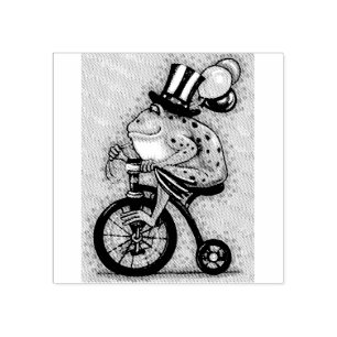 Borracha SAPO PATRIÓTICO NA BICICLETA, 4o DO CARIMBO DE