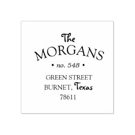 Borracha script decorativo mínimo Retornar Carimbo de Ender