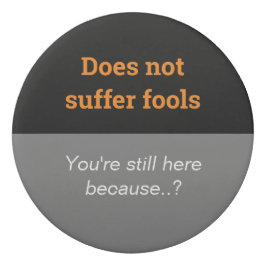 Borracha Slogan do escritório sarcástico - sofre tolos