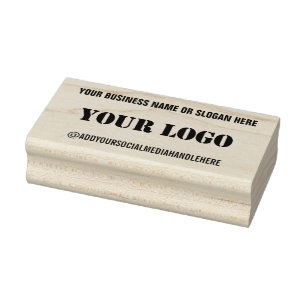Borracha Texto personalizado Texto do logotipo Carimbo de b