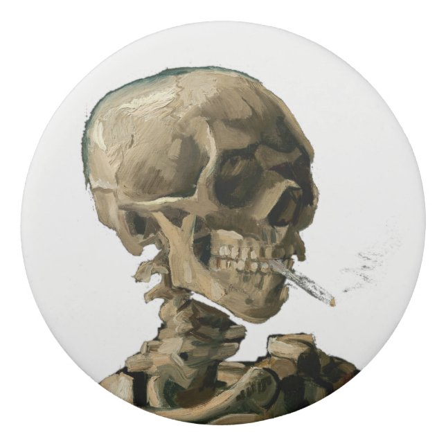 Borracha Vincent van Gogh - Crânio com cigarro queimado (Frente)