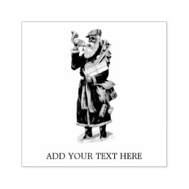 BORRACHA VINTAGEM "PAPAIS NOEIS DE NATAL" CARIMBO DE ARTE M