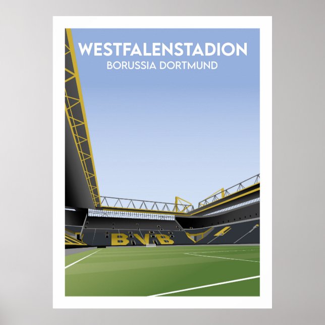 Borussia Dortmund Poster Illustration (Frente)