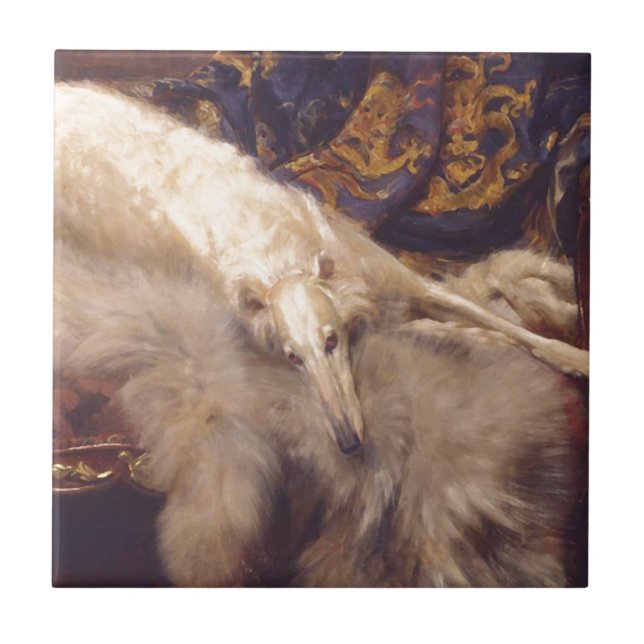 Borzoi Relaxando (Frente)