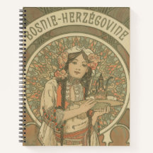 Bósnia e Herzegovina por Alphonse Mucha (1900)