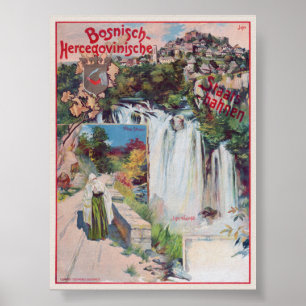 Bosnisch-Hercegovinische Staatsbahnen Poster 1901