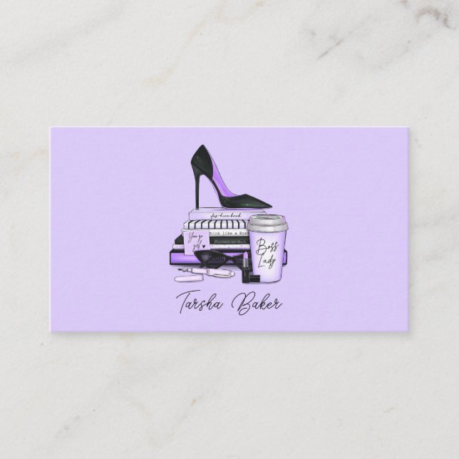 Boss Lady Cartões de visitas (Frente)
