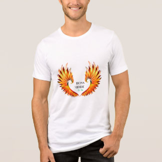 BOSS MODE ON Fiery Wings T-Shirt Para Aqueles Que