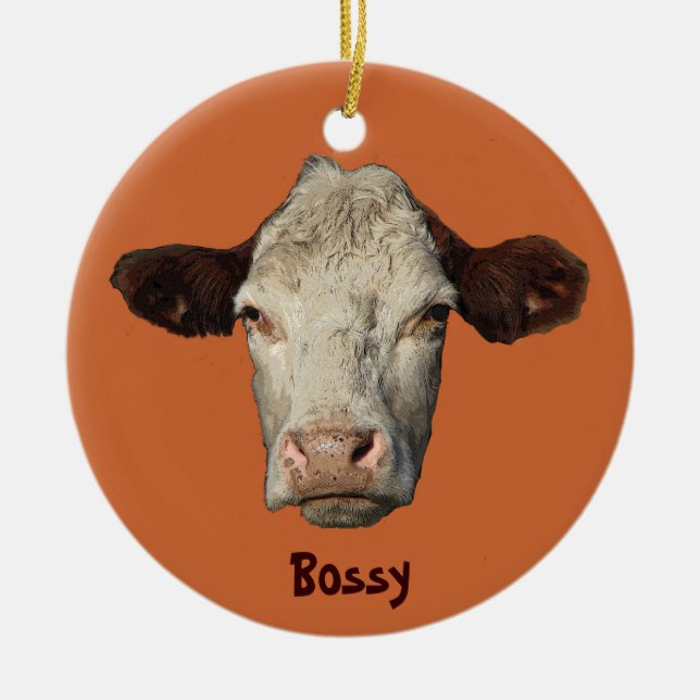 Bossy os enfeites de natal da vaca (Frente)