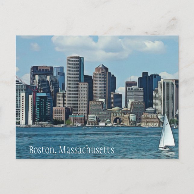 Boston, cartão postal de Massachusetts (Frente)